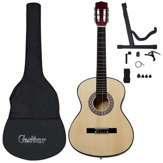 12 Piece Classical Guitar Beginner Set 4/4 39 - Giant Lobelia