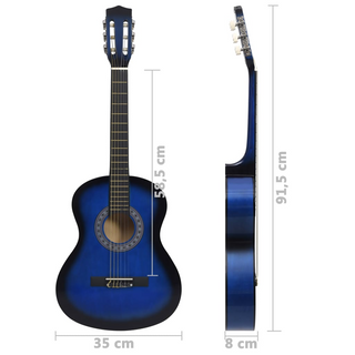 Classical Guitar for Beginner and Kids Blue 3/4 36" - Giant Lobelia