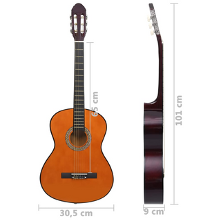 vidaXL Classical Guitar for Beginner 4/4 39" Basswood - Giant Lobelia