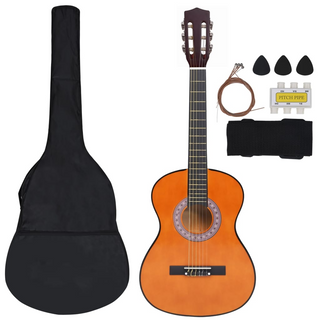 8 Piece Classical Guitar Kids and Beginner Set 3/4 36" - Giant Lobelia