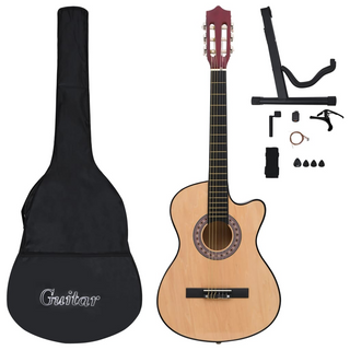 12 Piece Western Acoustic Cutaway Guitar Set with 6 Strings 38 - Giant Lobelia