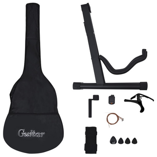 12 Piece Western Acoustic Cutaway Guitar Set with 6 Strings 38 - Giant Lobelia