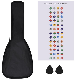 Soprano Ukulele Set with Bag for Kids Dark Wood 21" - Giant Lobelia