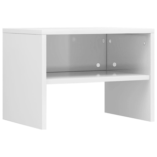 vidaXL Bedside Cabinet High Gloss White 40x30x30 cm Engineered Wood - Giant Lobelia