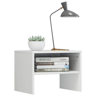 vidaXL Bedside Cabinet High Gloss White 40x30x30 cm Engineered Wood - Giant Lobelia