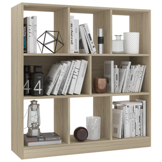 Book Cabinet Sonoma Oak 97.5x29.5x100 cm Engineered Wood - Giant Lobelia