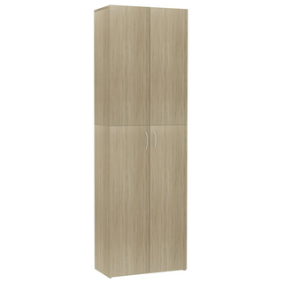 vidaXL Office Cabinet Sonoma Oak 60x32x190 cm Engineered Wood - Giant Lobelia