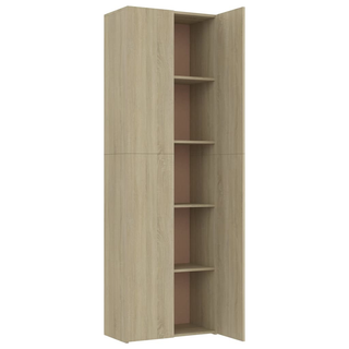 vidaXL Office Cabinet Sonoma Oak 60x32x190 cm Engineered Wood - Giant Lobelia