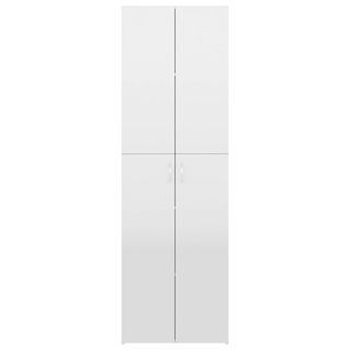 vidaXL Office Cabinet High Gloss White 60x32x190 cm Engineered Wood - Giant Lobelia