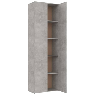 vidaXL Office Cabinet Concrete Grey 60x32x190 cm Engineered Wood - Giant Lobelia