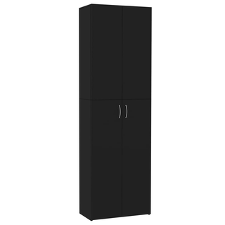 vidaXL Office Cabinet Black 60x32x190 cm Engineered Wood - Giant Lobelia