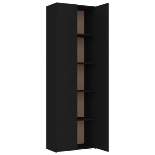 vidaXL Office Cabinet Black 60x32x190 cm Engineered Wood - Giant Lobelia