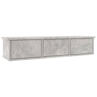 Wall-mounted Drawer Shelf Concrete Grey 88x26x18.5 cm Engineered Wood - Giant Lobelia