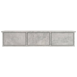 Wall-mounted Drawer Shelf Concrete Grey 88x26x18.5 cm Engineered Wood - Giant Lobelia