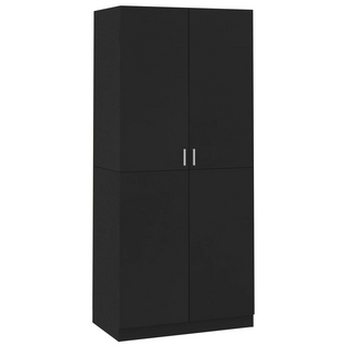 vidaXL Wardrobe Black 90x52x200 cm Engineered Wood - Giant Lobelia