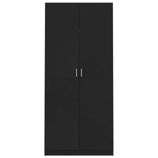 vidaXL Wardrobe Black 90x52x200 cm Engineered Wood - Giant Lobelia