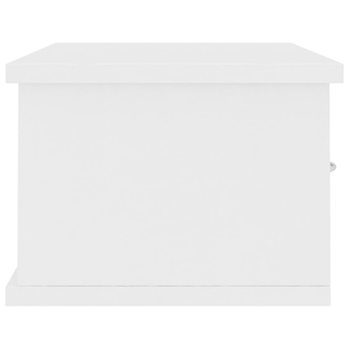 vidaXL Wall-mounted Drawer Shelf White 60x26x18.5 cm Engineered Wood - Giant Lobelia