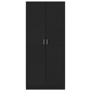 vidaXL Wardrobe Black 80x52x180 cm Engineered Wood - Giant Lobelia