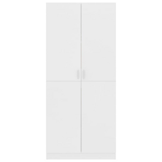 vidaXL Wardrobe White 80x52x180 cm Engineered Wood - Giant Lobelia