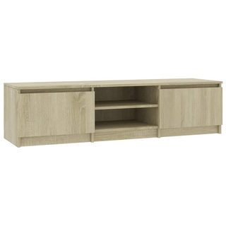 TV Cabinet Sonoma Oak 140x40x35.5 cm Engineered Wood - Giant Lobelia