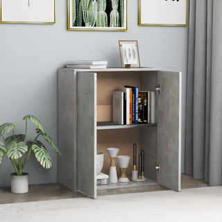 vidaXL Sideboard Concrete Grey 60x30x75 cm Engineered Wood - Giant Lobelia