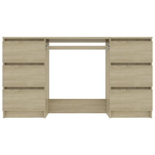 Writing Desk Sonoma Oak 140x50x77 cm Engineered Wood - Giant Lobelia