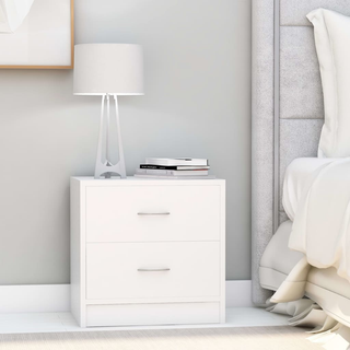 vidaXL Bedside Cabinet White 40x30x40 cm Engineered Wood - Giant Lobelia