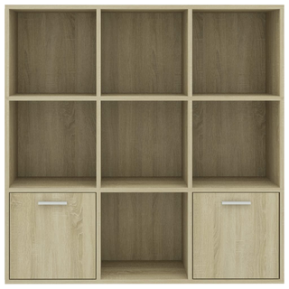 Book Cabinet Sonoma Oak 98x30x98 cm Engineered Wood - Giant Lobelia