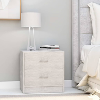 Bedside Cabinet Concrete Grey 40x30x40 cm Engineered Wood - Giant Lobelia