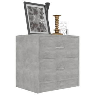 Bedside Cabinet Concrete Grey 40x30x40 cm Engineered Wood - Giant Lobelia