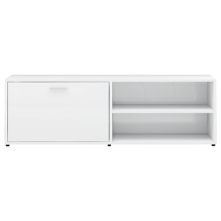 TV Cabinet High Gloss White 120x34x37 cm Engineered Wood - Giant Lobelia