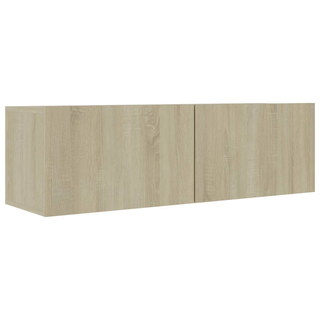 vidaXL TV Cabinet Sonoma Oak 100x30x30 cm Engineered Wood - Giant Lobelia