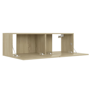 vidaXL TV Cabinet Sonoma Oak 100x30x30 cm Engineered Wood - Giant Lobelia