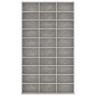 CD Cabinet Concrete Grey 102x16x177.5 cm Engineered Wood - Giant Lobelia