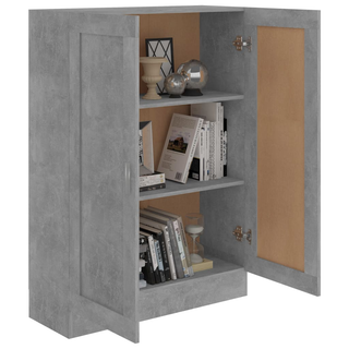 Book Cabinet Concrete Grey 82.5x30.5x115 cm Engineered Wood - Giant Lobelia