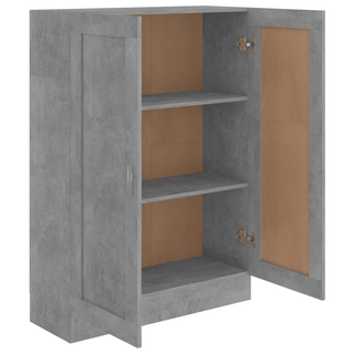 Book Cabinet Concrete Grey 82.5x30.5x115 cm Engineered Wood - Giant Lobelia