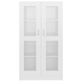 Vitrine Cabinet High Gloss White 82.5x30.5x150 cm Engineered Wood - Giant Lobelia