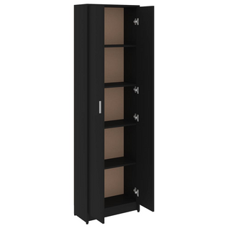 vidaXL Hallway Wardrobe Black 55x25x189 cm Engineered Wood - Giant Lobelia