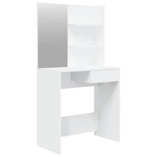 Dressing Table with Mirror White 74.5x40x141 cm - Giant Lobelia