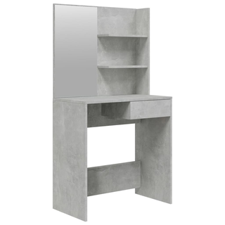 Dressing Table with Mirror Concrete Grey 74.5x40x141 cm - Giant Lobelia