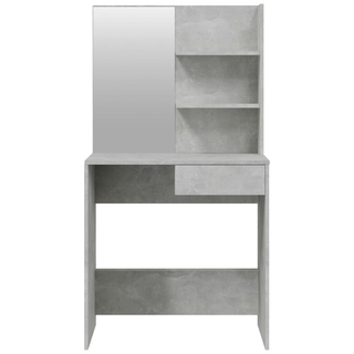 Dressing Table with Mirror Concrete Grey 74.5x40x141 cm - Giant Lobelia