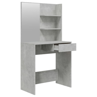 Dressing Table with Mirror Concrete Grey 74.5x40x141 cm - Giant Lobelia