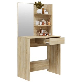 Dressing Table with Mirror Sonoma Oak 74.5x40x141 cm - Giant Lobelia