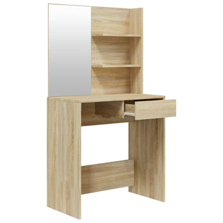 Dressing Table with Mirror Sonoma Oak 74.5x40x141 cm - Giant Lobelia