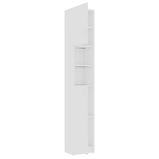 Bathroom Cabinet White 32x25.5x190 cm Engineered Wood - Giant Lobelia