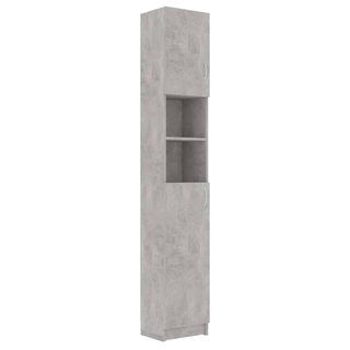 Bathroom Cabinet Concrete Grey 32x25.5x190 cm Engineered Wood - Giant Lobelia