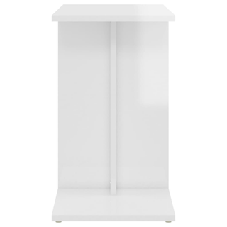 Side Table High Gloss White 50x30x50 cm Engineered Wood - Giant Lobelia