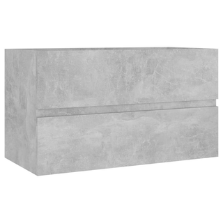 vidaXL Sink Cabinet Concrete Grey 80x38.5x45 cm Engineered Wood - Giant Lobelia