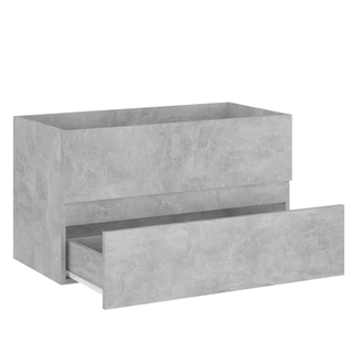 vidaXL Sink Cabinet Concrete Grey 80x38.5x45 cm Engineered Wood - Giant Lobelia