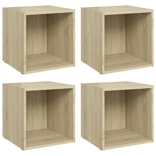 TV Cabinets 4 pcs Sonoma Oak 37x35x37 cm Engineered Wood - Giant Lobelia